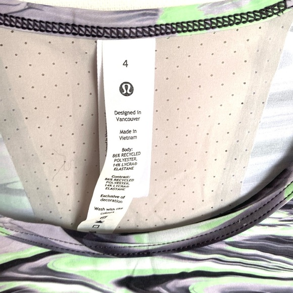 (A8) Lululemon Swift Ventilated Running Tank Top, Size 4, NWT - Picture 9 of 11